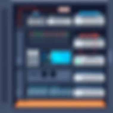 Organized 42U Server Rack A well-organized 42U server rack showcasing various hardware components.