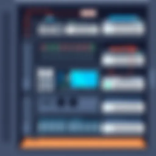 Organized 42U Server Rack A well-organized 42U server rack showcasing various hardware components.