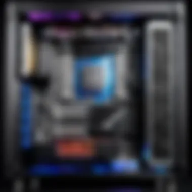Inside View of a Gaming PC Featuring 16GB RAM Inside view of a gaming PC with RAM modules