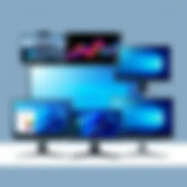 Showcasing various affordable touch monitor models