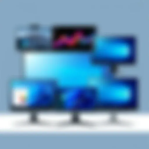 Showcasing various affordable touch monitor models