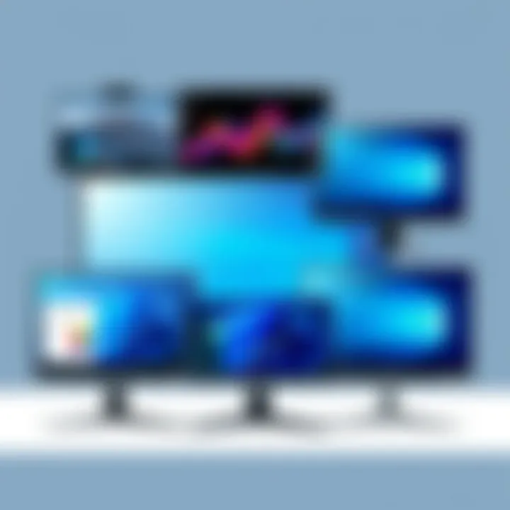 Showcasing various affordable touch monitor models