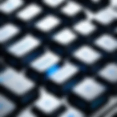 Typing Experience with MX Blue Switches User typing on a mechanical keyboard featuring MX Blue switches.
