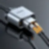 Anker short cable in action, connecting devices seamlessly