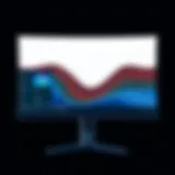 Sleek design of the AOC 12367F monitor showcasing its aesthetic appeal