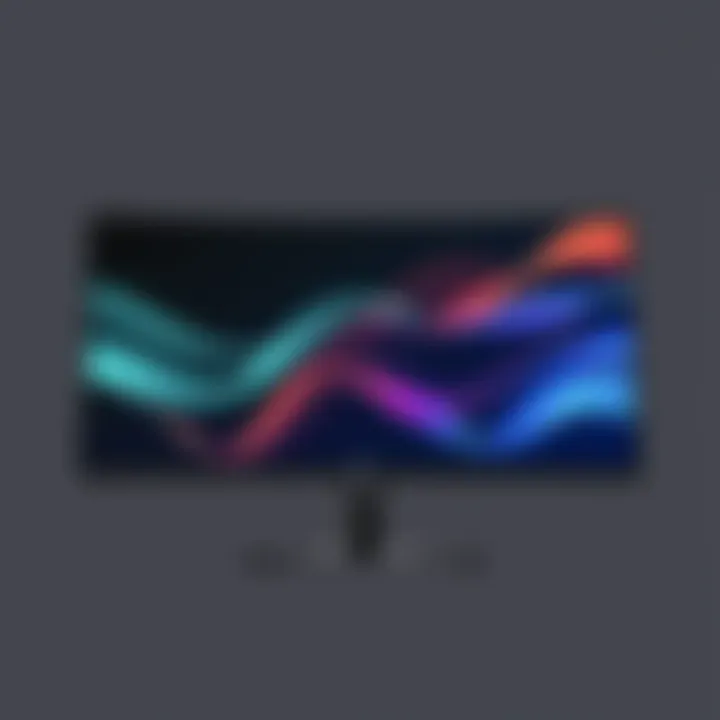 AOC 12367F monitor showcasing its sleek design and modern aesthetics.