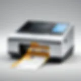 High-tech check scanner with a sleek design