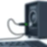 Bluetooth audio receiver connected to a PC