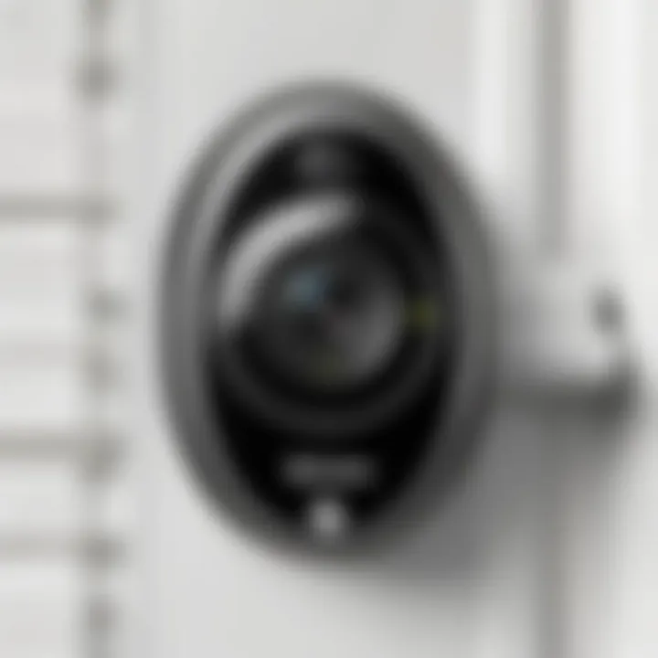 Close-up view of Brinno Front Door Peephole Security Camera features