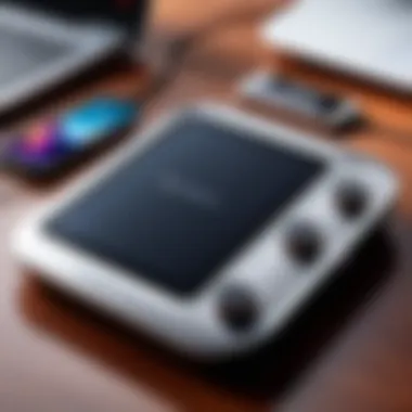 Sleek Brookstone Gadget A sleek Brookstone gadget showcasing innovative technology