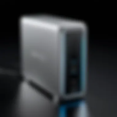 Sleek Design of Buffalo Ministation Thunderbolt 2TB Buffalo Ministation Thunderbolt 2TB device showing sleek design