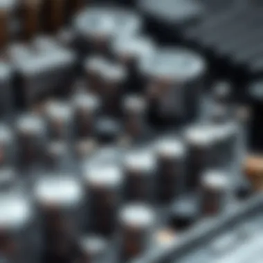 Understanding Motherboard Connections Close-up of motherboard connections