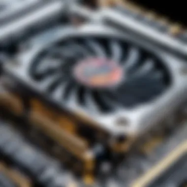 High-Performance Graphics Card A close-up of a high-performance graphics card