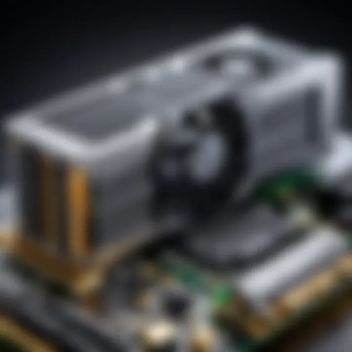 Advanced features of a modern graphics card highlighted
