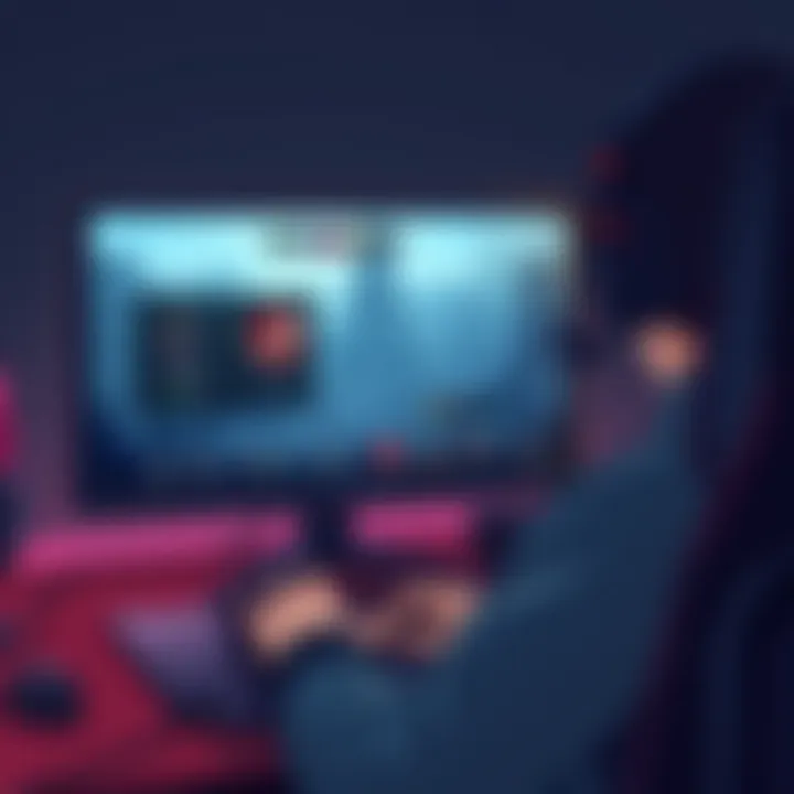 User interface of ASUS ROG Strix during gaming session