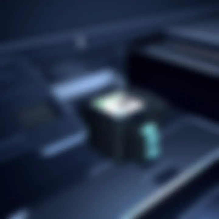 Installation of Lexmark 34 Ink Cartridge Lexmark 34 ink cartridge installed in a printer