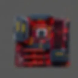 Detailed view of a Z570 motherboard showcasing its architecture