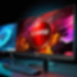 MSI 27-inch monitor showcasing vibrant display
