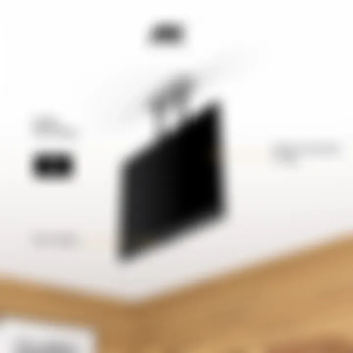 Safety measures for securing TVs in drop ceilings