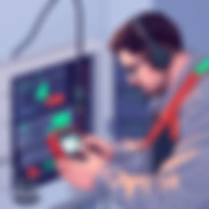 A technician troubleshooting data cables with an IDC cable tester