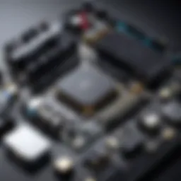 High-performance gaming components laid out for assembly