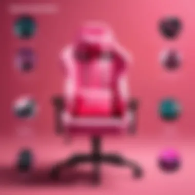 Comparison chart of popular pink gaming chair brands