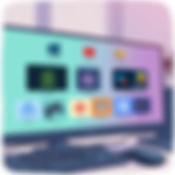 Screen displaying popular game platforms