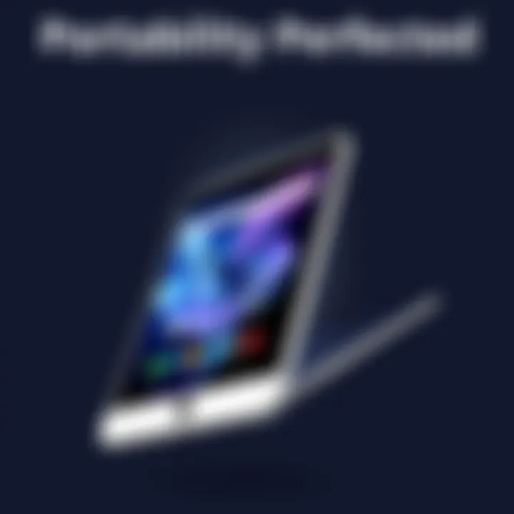 Sleek and ultra-thin tablet case emphasizing portability