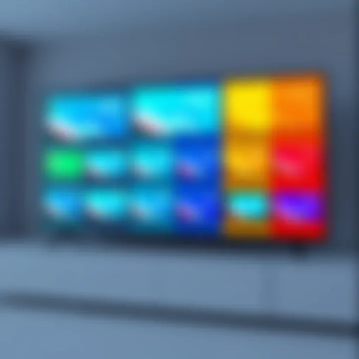 Comparison chart of various LED TV models