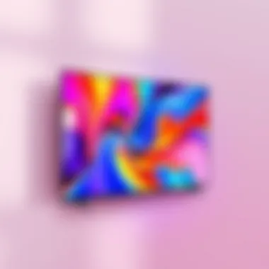 A sleek LED TV showcasing vibrant colors