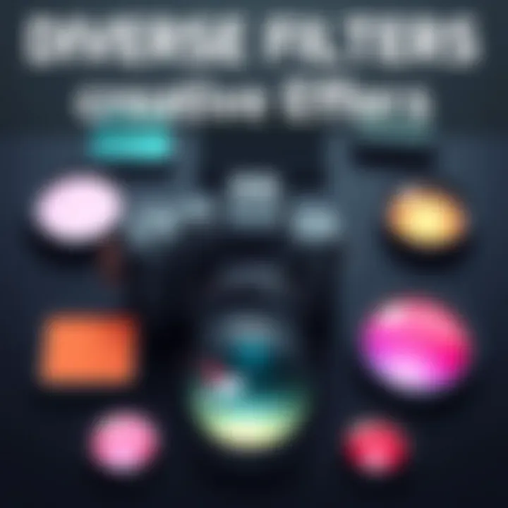 A selection of filters designed for Kodak cameras, emphasizing their varied effects.