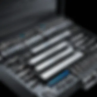 A well-organized tool storage case for a socket set