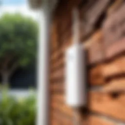 Ubiquiti outdoor extender in a natural setting
