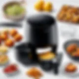 Variety of Ultrean air fryer accessories displayed elegantly