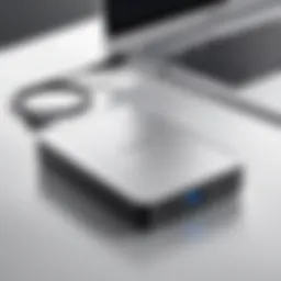 High-capacity portable drive on a modern desk setup