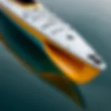 Close-up of kayak hull showcasing durable construction materials