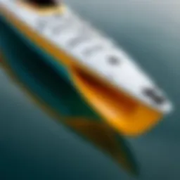 Close-up of kayak hull showcasing durable construction materials