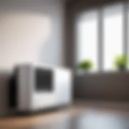 Overview of Cool Living air conditioner showcasing its sleek design