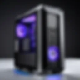 A sleek Cooler Master PC tower showcasing modern design