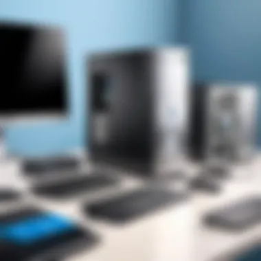 Compatibility of Dell Desktop Parts Illustration of compatible Dell parts for desktops