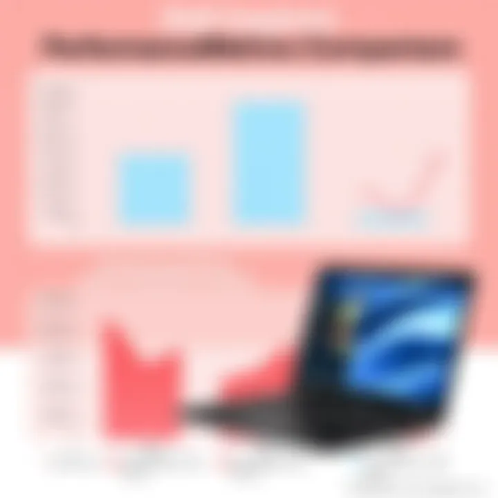 Performance Metrics Comparison Performance metrics comparison of Dell Inspiron 7405 with competitors in various tasks.