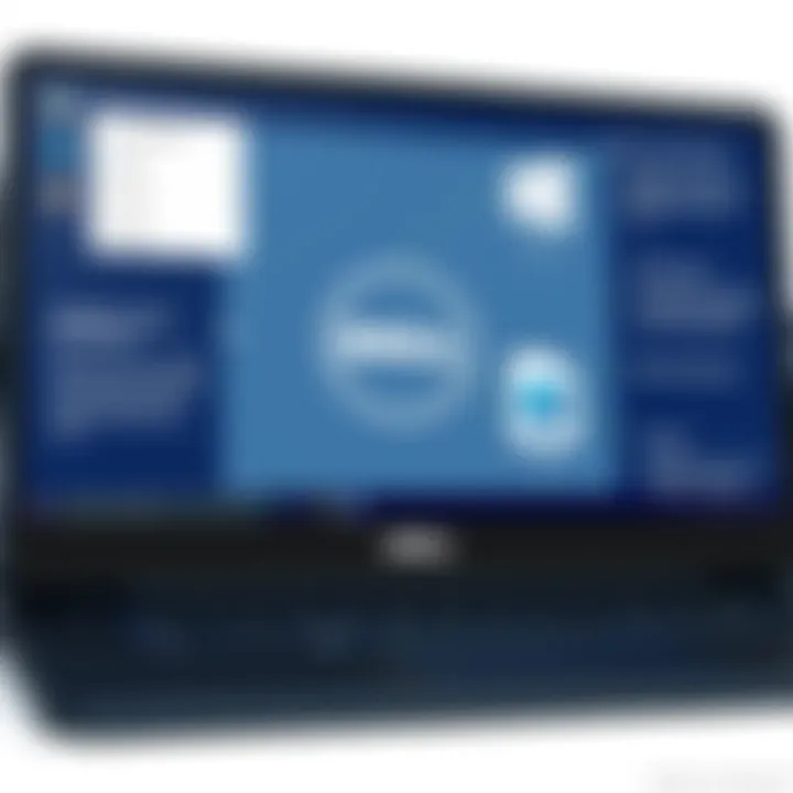 User Interface of Dell Inspiron 7405 User-friendly interface and features of Dell Inspiron 7405 enhancing user experience.