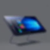 Sleek design of Dell portable tablet showcasing its modern aesthetics