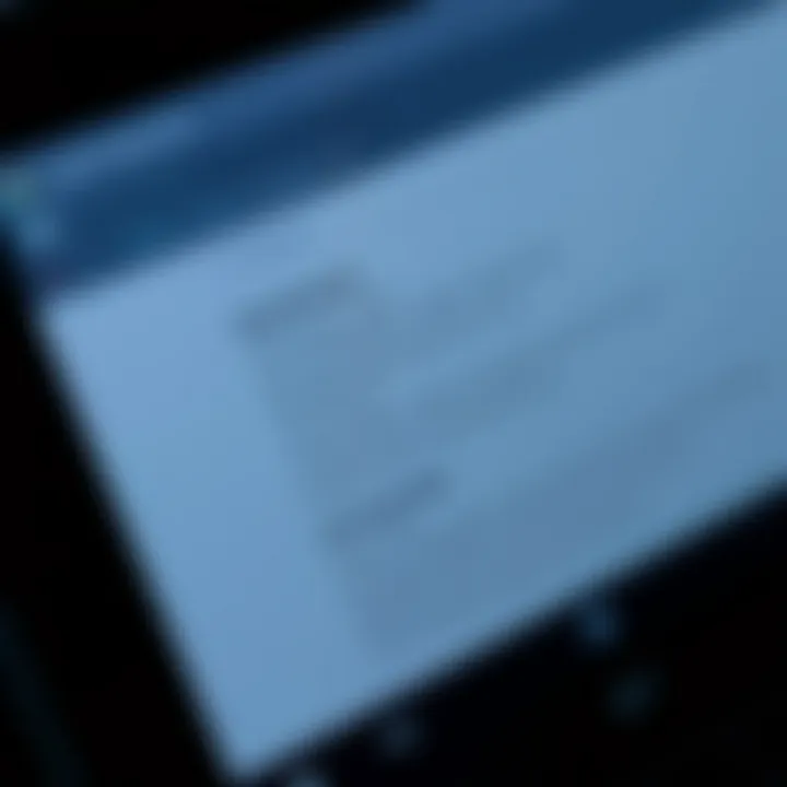 Detailed Specifications of Dell Portable Tablet Close-up of Dell tablet specifications displayed on the screen