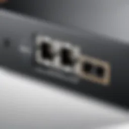 Dell PowerConnect switch front panel showcasing ports and interface