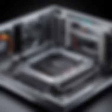 Interior view of the Dell XPS emphasizing thermal management