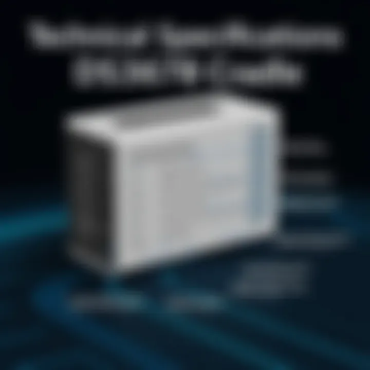 Technical specifications chart for the DS3678 cradle highlighting key features