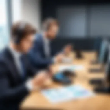 Efficiency in Business Communication with Engenius Phones Engenius phone in a business environment highlighting communication efficiency