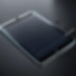 Erasable writing tablet showcasing its sleek design