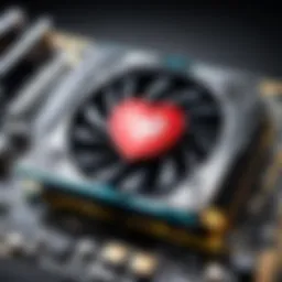 High-performance graphics card showcasing advanced design